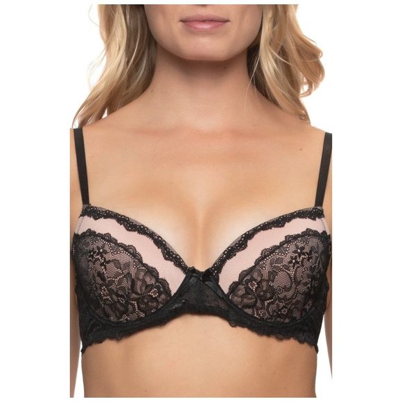 FELINA Light Lift Pushup Bra Black 36B NEW $54 #F5822s2 - Picture 2 of 8